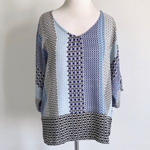 Forever 21 Patterned Dolman Blouse